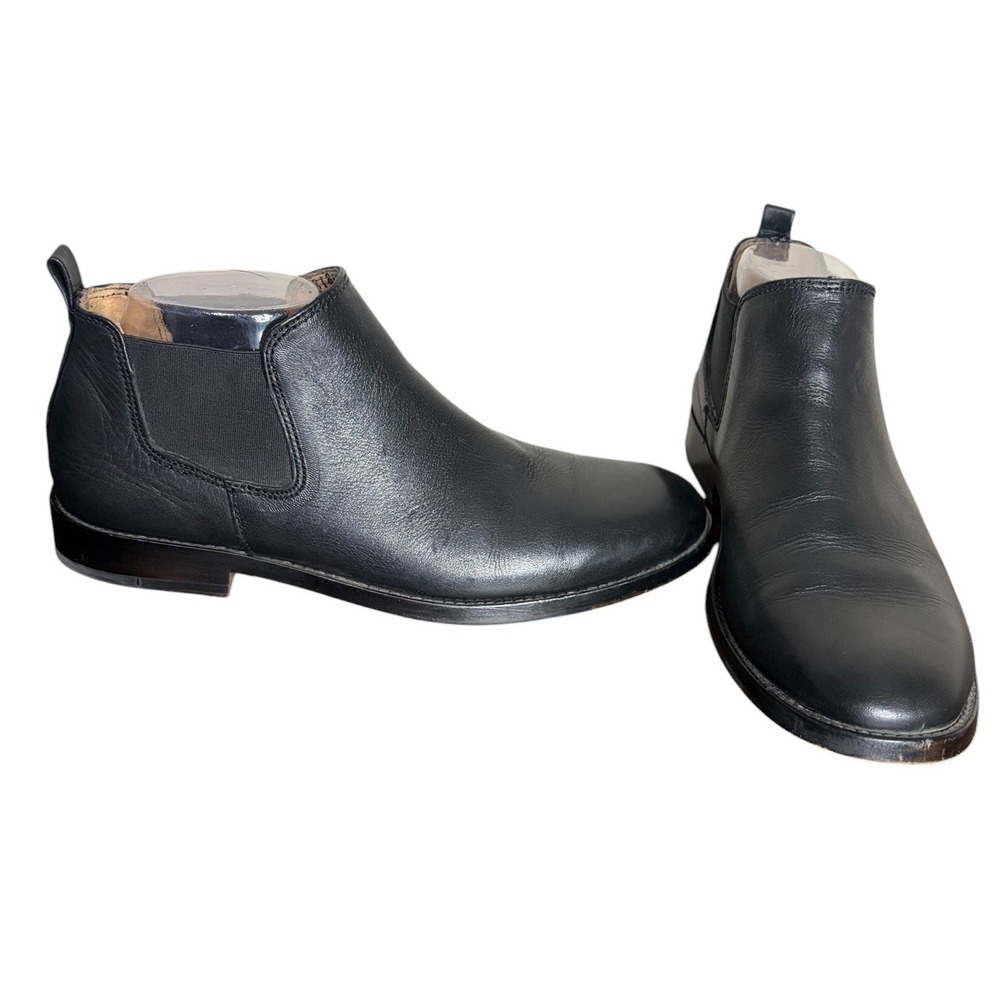 Sutro Black Leather Chelsea Boots Handcrafted Ankle Boot Women 9.5